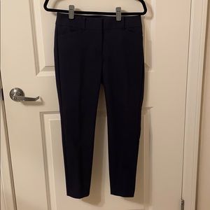 Petite Navy Loft Skinny Ankle Pants (Julie/Curvy)